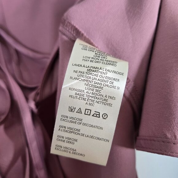 FREE PEOPLE  Lucia Two Piece Set Pink Satin Lace Bohemian Outfit Size Small NWOT - Picture 12 of 12